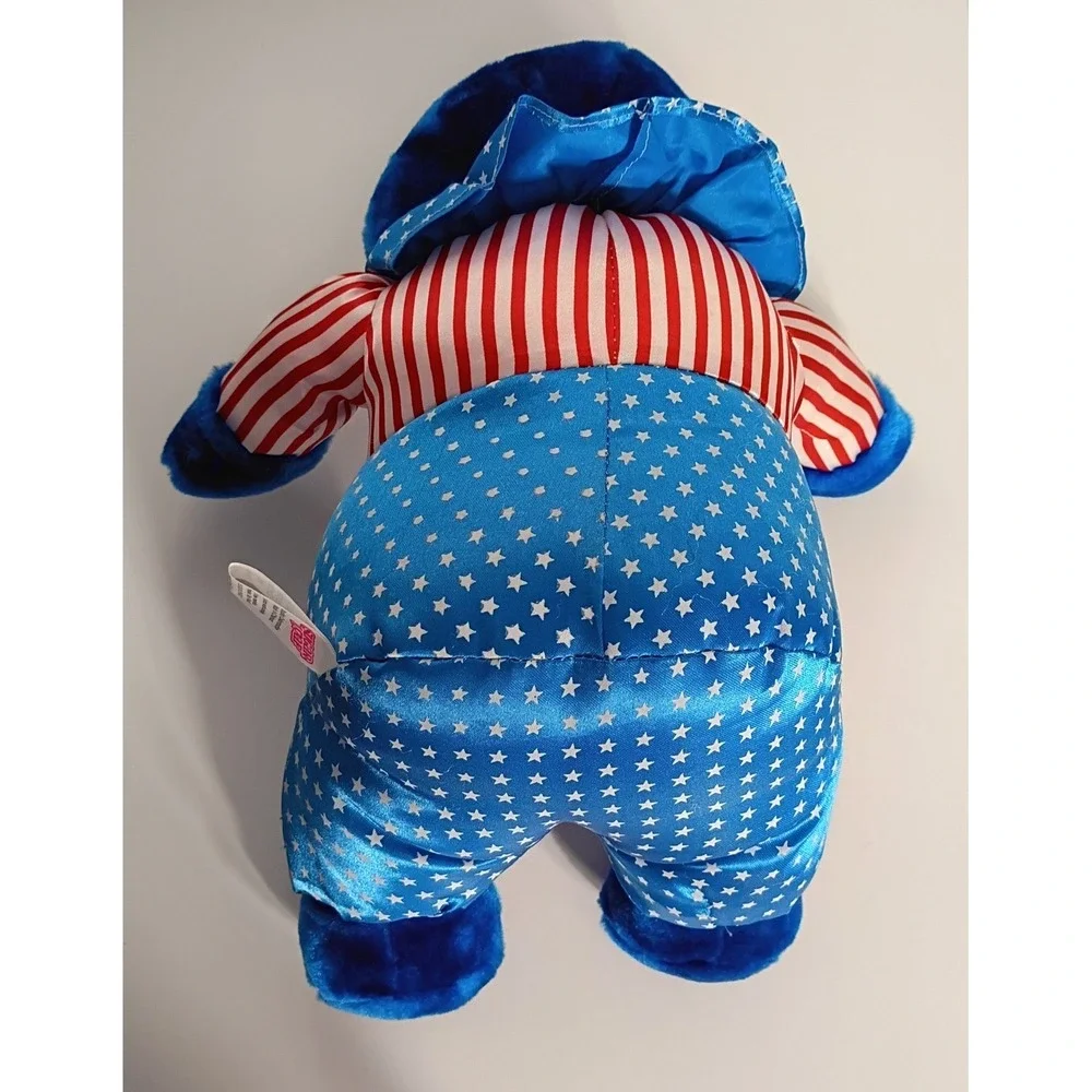Sugar Loaf Team Toy USA Hippo Patriotic Plush Stuffed Animal Red White Blue